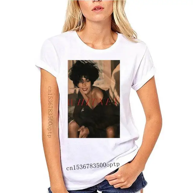New Whitney Houston White Tee Shirt 