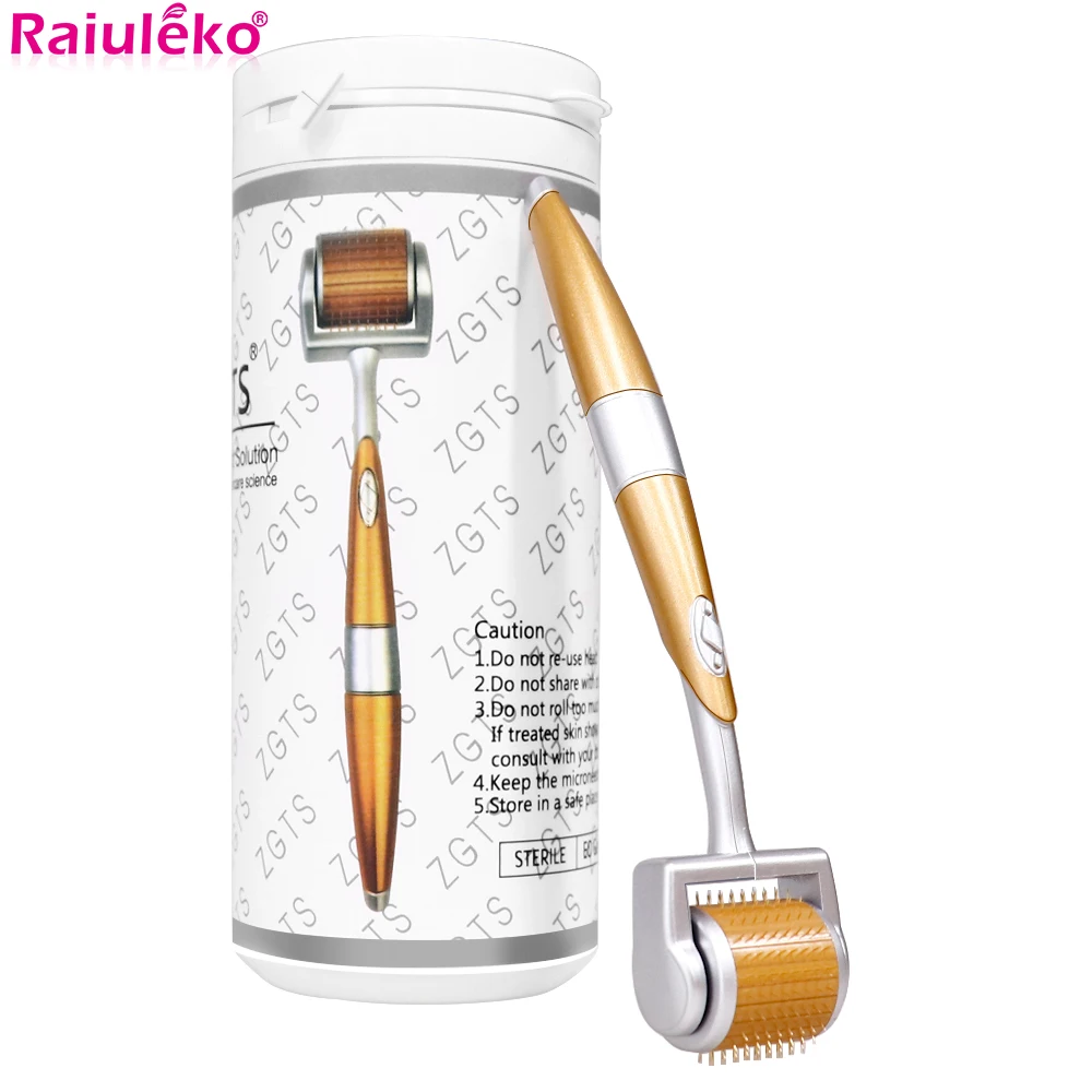 Zgts 192 Titanio Derma Roller Micro Aghi Sistema Dermaroller Mesoterapia Per Aghi Viso 0.2/0.25/0.3Mm Lunghezza Mesoroller