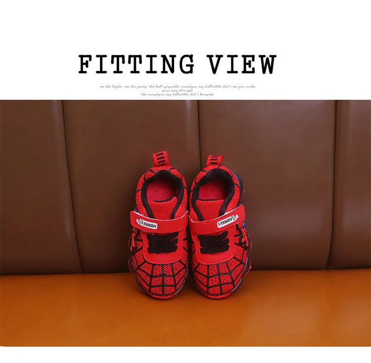 Детская обувь Boys'Sports обувь Новинка весны обувь netshoes дышащая свет с рисунком «Человек-паук»; Для Мужчин's Обувь для отдыха