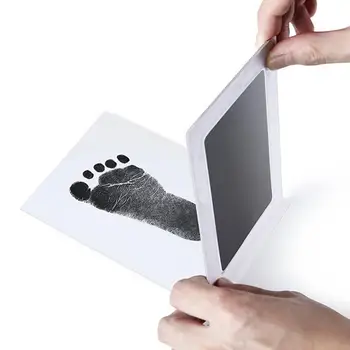 

Inkless Wipe Kid Baby Kit-Hand Foot Print Baby Paw Print Pad Foot Print Photo Frame Pad Keepsake Newborn Footprint Handprint