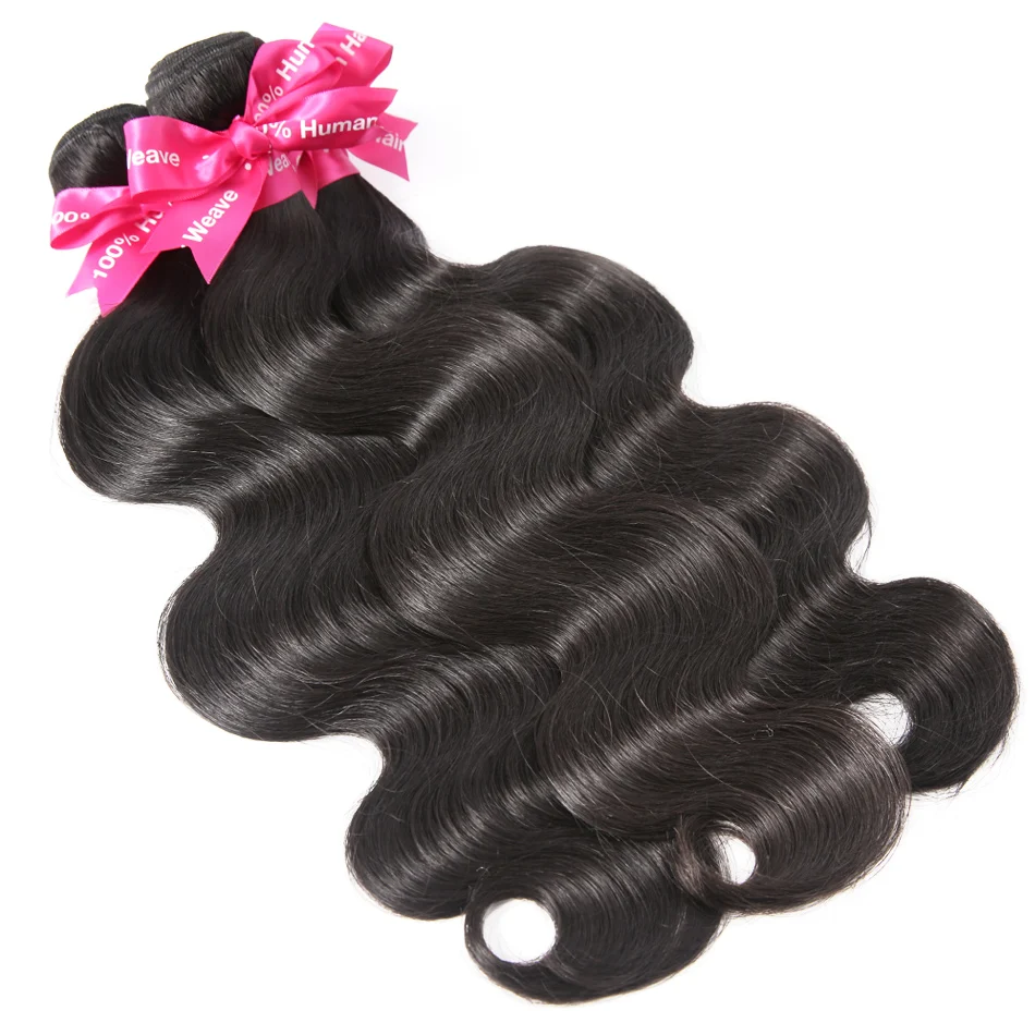 Luvin OneCut волосы бразильские волосы волнистые девственные волосы пряди объемная волна 3 4 пряди с фронтальной кружевной застежкой волнистые волосы для наращивания
