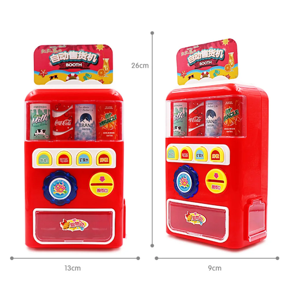 Детский торговый автомат для напитков, игрушечный кассовый аппарат, игрушечный игровой домик, торговый автомат для раннего обучения, подарок для детей