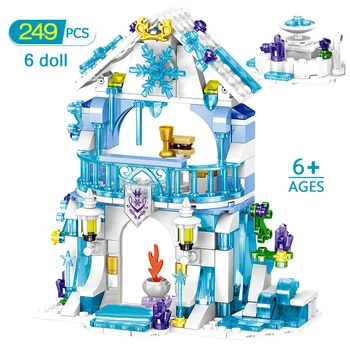 

The Magical Ice Castle Set Snow World Series Compatible with Friends Building Blocks Bricks Toys Girls Friends