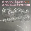 100X 8/12/15/16/18/20/22/25/30/35/40/50/60/70mm Hemisphere glass dome diy clear half round glass globe bubble glass vial pendant 5