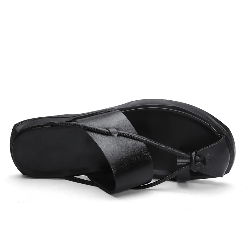 Men Sandals Genuine Split Leather Men Beach Sandals Brand Men Casual Shoes Flip Flops Men Slippers Sneakers Summer Shoes