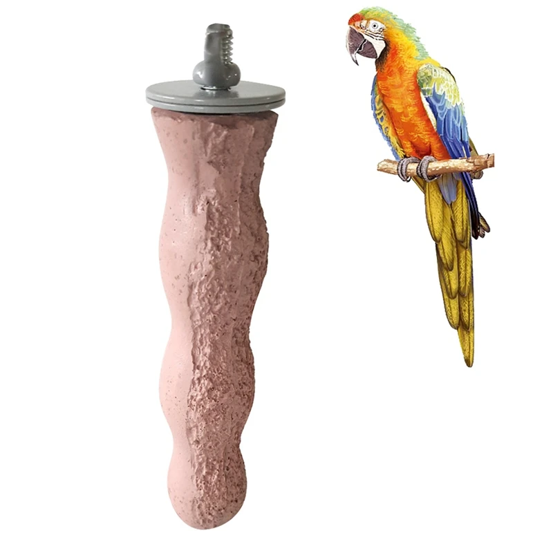 Et Bird Toys грубая-surface прыгающая стоящая палка шлифовальный камень клетка для попугая Висячие декоративные перчи маленькие животные