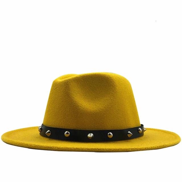 Felt Hat Men Fedora Hats with Belt Women Vintage Trilby Caps Wool Fedora Warm Jazz Hat Chapeau Femme feutre Panaman hat 1