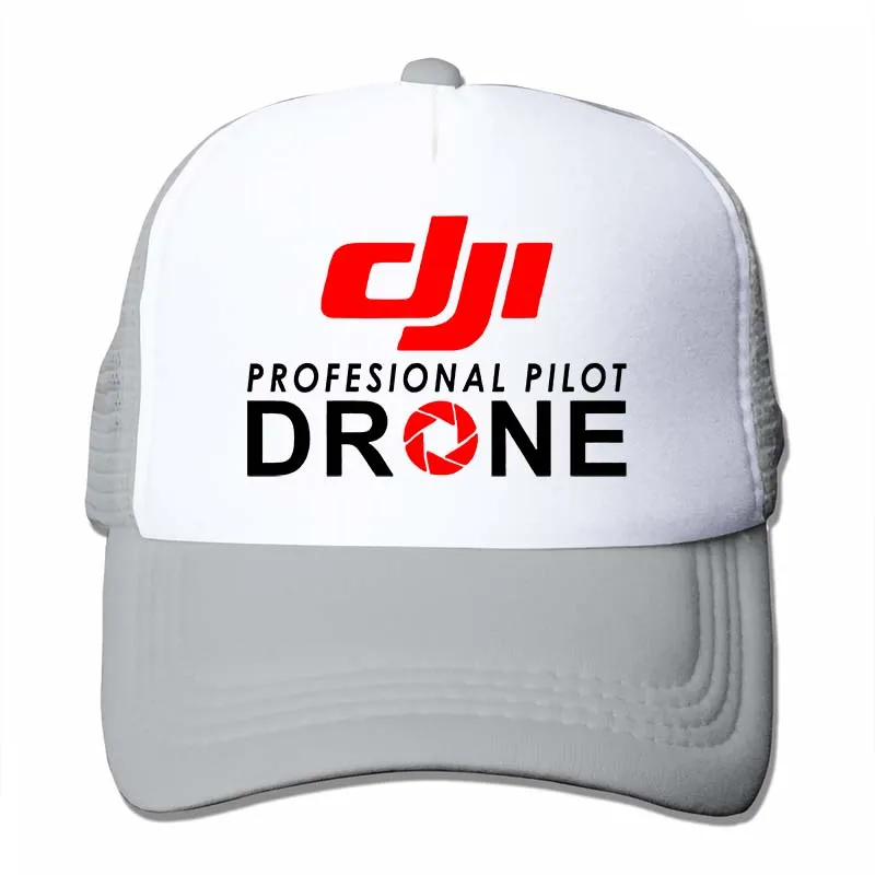 DJI Профессиональный пилот Дрон бейсбольная кепка Мужчины Женщины Дальнобойщик шляпы Мода Регулируемая Кепка - Цвет: 4-Gray