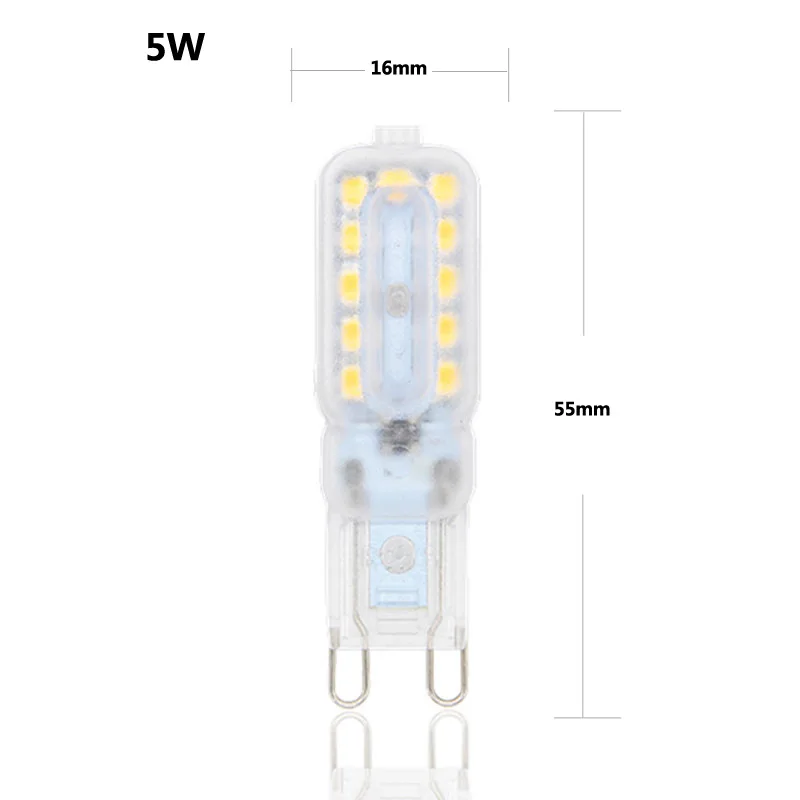 10PCS LED Bulb 3W 5W G9 Light Bulb Dimmable AC 220V LED Lamp SMD2835 Spotlight Chandelier Lighting Replace 20w 30w Halogen Lamp