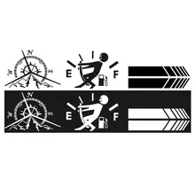 1 SET NSWE Fashion Mountains Compass Fuel Decal Nautical Compass Navigate Car Sticker for car stickers