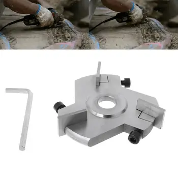 

Power Wood Carving Cutter Tool Angle Grinder Attachment Detachable/Round/Flat Teeth for 90mm Aperture Angle Grinder Hand Tools
