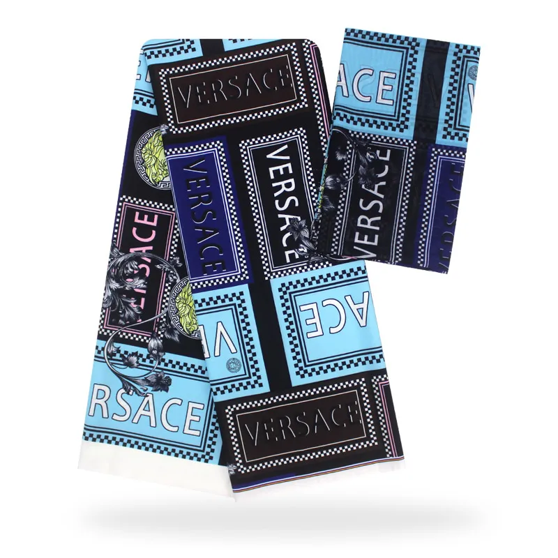 Имитированный шелк, восковые материалы, нигерийский шелк, шифон, ткань, африканская ткань, Анкара, высокое качество, восковая ткань YBG03