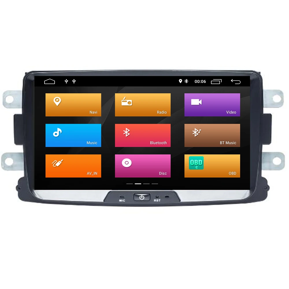 

Car Multimedia player Android 9 2 Din For Dacia/Sandero/Duster/Renault/Captur/Lada/Xray 2/Logan2 GSP Navigation head unit stereo