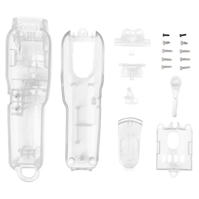 8Pcs/Set Electric Clipper Shell Set For WAHL 8148/8591 ABS 8 Style DIY Modification Shell Barber Electric Clipper Cover G0811 Transparent