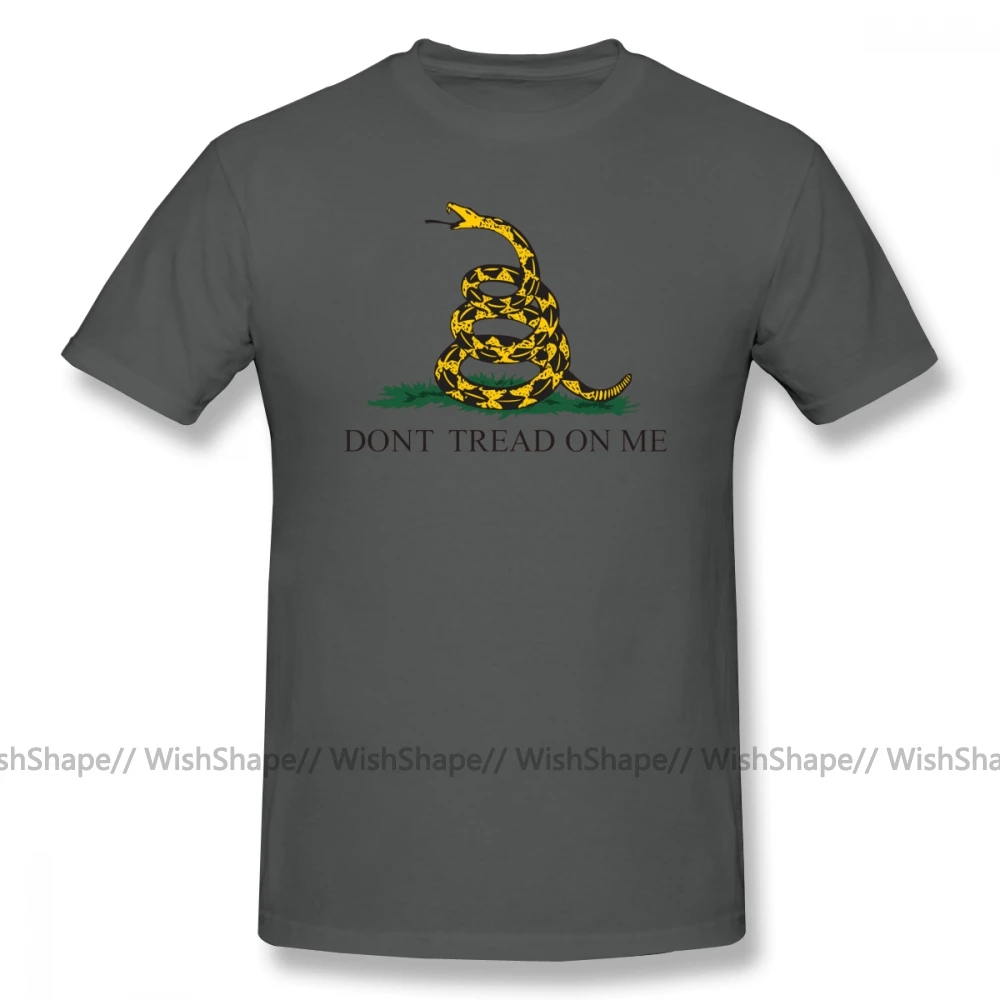 Футболка Dont Tread On Me, футболка с флагом гадсдена, Мужская футболка большого размера с мультипликационным принтом, забавные мужские повседневные футболки из хлопка