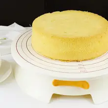 DIY Вращающийся торт Круглый Поворотный Стол Противоскользящий крем украшения не ядовитый кухонный инструмент выпечки с замком смазки