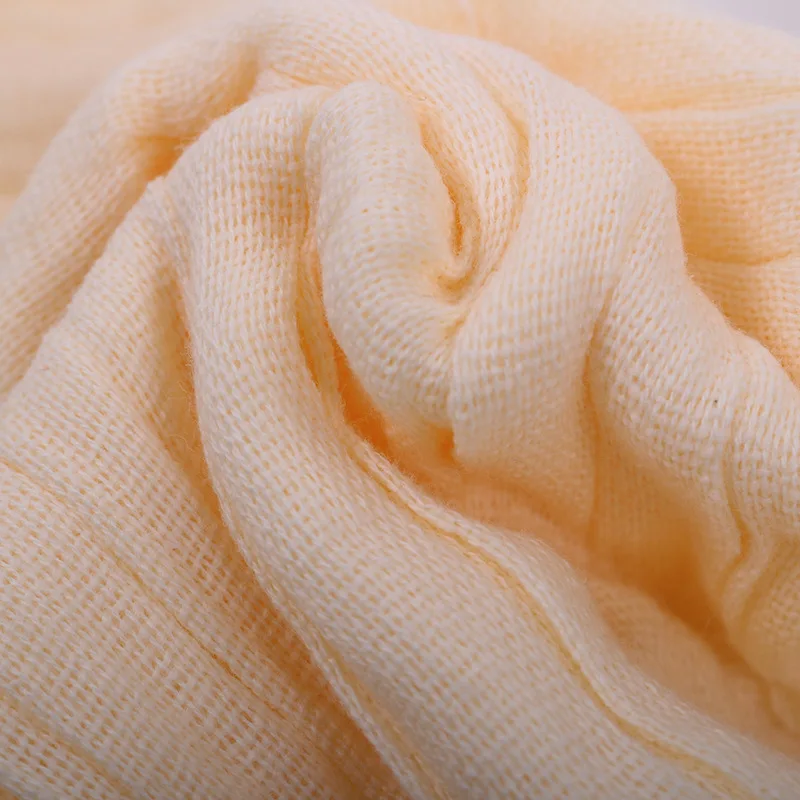  Elasticity Pleated Gauze Kerchief 6-Layer Gauze Children Cleaning Towel Bibs Gauze Small Handkerchi