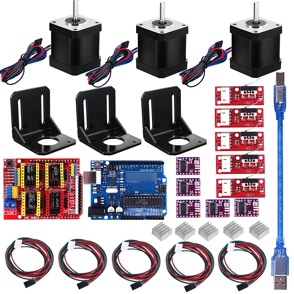 interruptor rampas 1.4, driver de motor drv8825 + motor nema 17