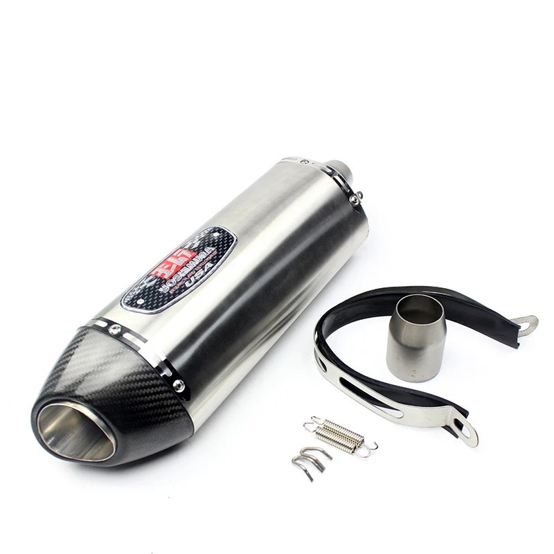 Мотоцикл для Yoshimura глушитель из настоящего углеродного волокна труба для Yamaha tdm 900 tracer 700 fz6n R3 Nmax gsr 600 Кафе racer