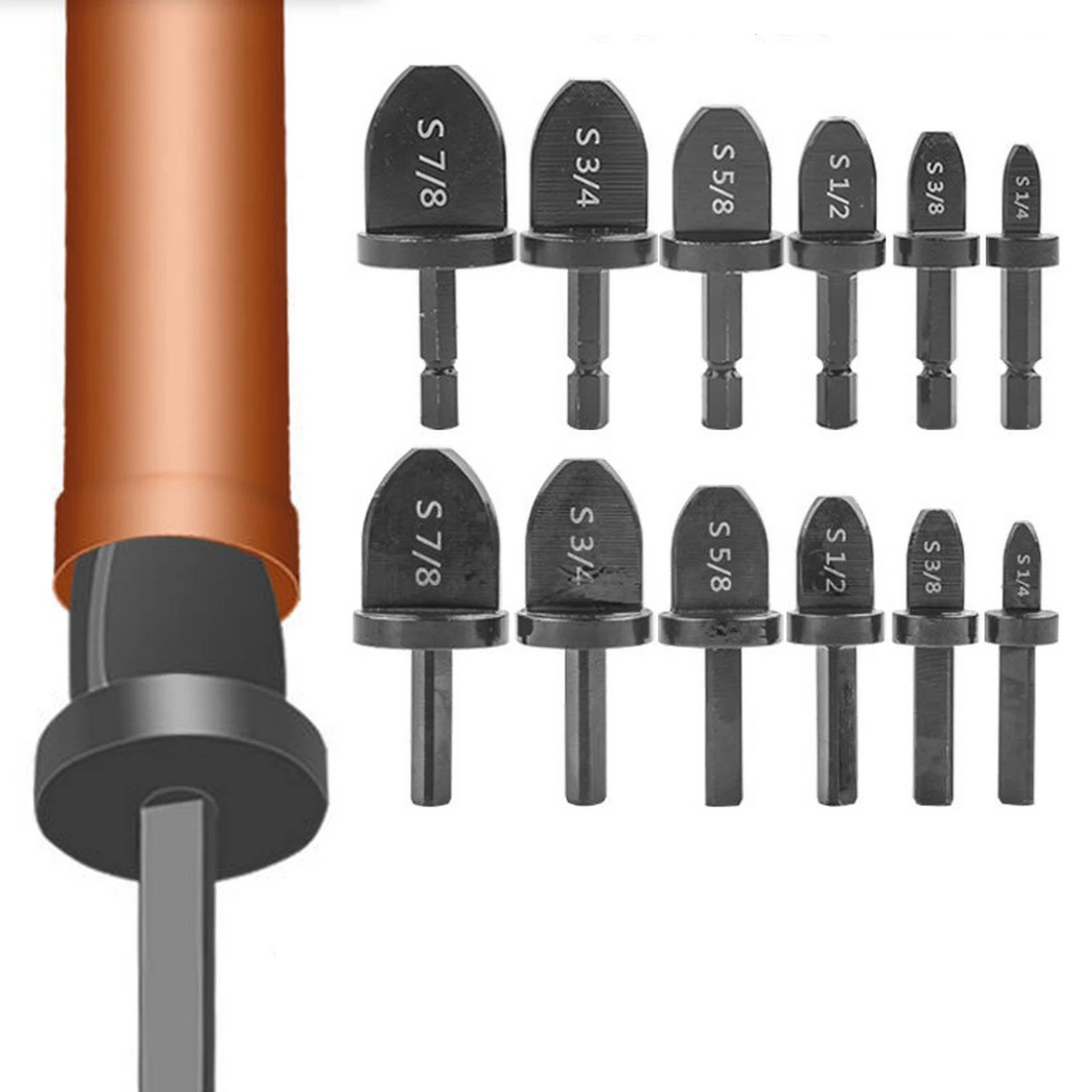 6-piece Tube Expander Reamer Drill Maintenance Forging Tool Triangular Hexagonal Handle Optional High-quality Steel Durable | Инструменты