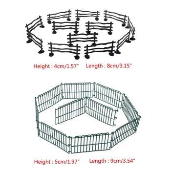 

10Pcs Military Fence Sand Scene Model Army Men Accessories Children Toys Gifts