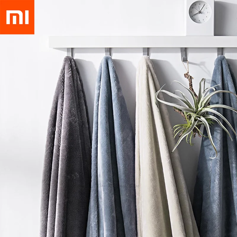 Xiaomi Mijia теплый бархат антибактериальное одеяло антистатические для простыней и офиса или дома 3 цвета