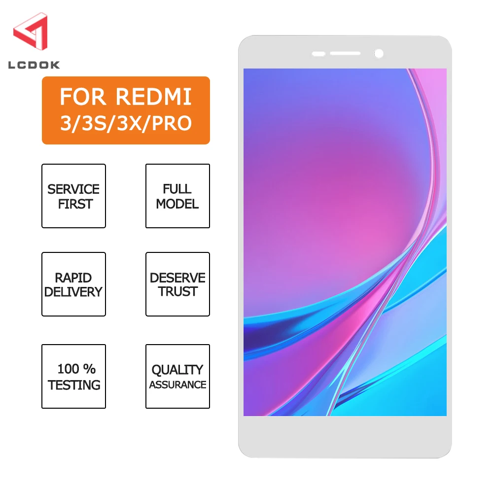 AAA Качество ЖК-для Xiaomi Redmi 3 ЖК-дисплей сенсорный экран с заменой рамки для 3S Digiziter