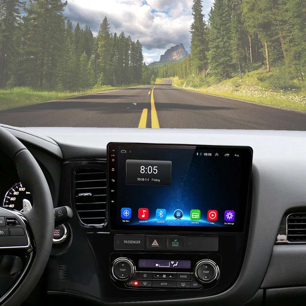 10,2 дюймов большой экран Android 9,1 автомобильный навигатор dvd-плеер для Mitsubishi Outlander xl 3 2012- Автомобильный gps радио мультимедиа