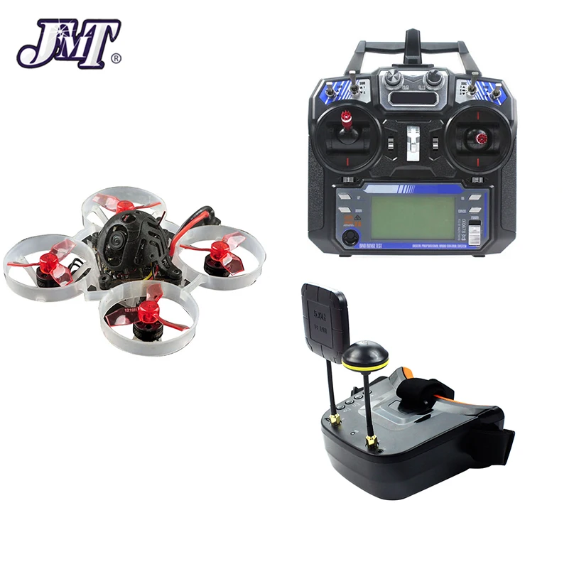 Happymodel RTF Полный комплект Mobula6 1S 65 мм бесщеточный Bwhoop Мини FPV гоночный транспорт для помещений Flysky I6 пульт дистанционного управления Crazybee F4 Lite - Цвет: RTF kit with 19000KV