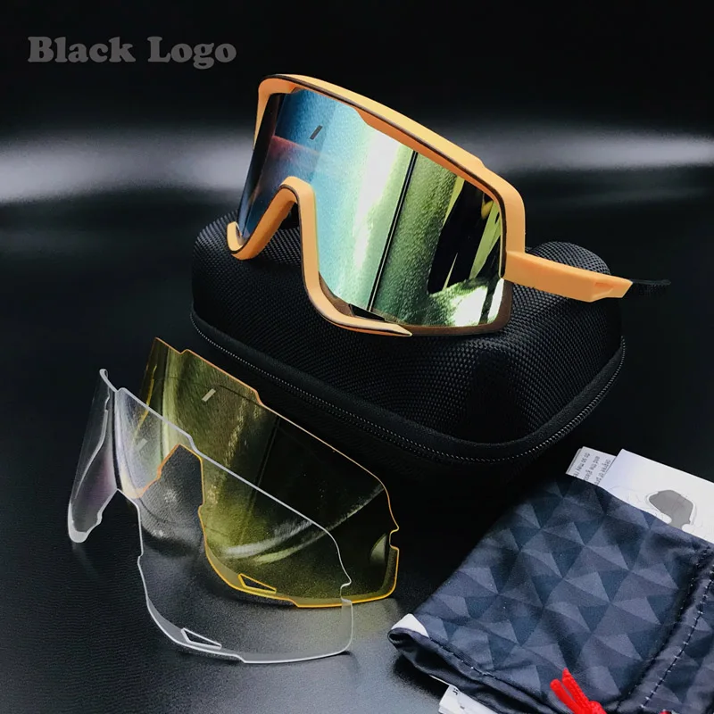 3 Lens Not Polarized Открытый поляризационные 3 линзы велосипедные очки для мужчин и женщин велосипедные очки для бега солнечные очки Mtb Горная дорога велосипед очки - Цвет: 3 Lens Not Polarized