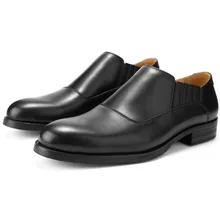 2019 High Quality Handmade Office Business Wedding Loafers Slip On Luxury Suit Formal Genuine Leather Men Dress Shoes