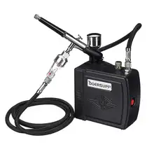 DOERSUPP – Kit de compresseur d'air à double Action, pistolet de pulvérisation à pompe pour ongles, modèle de gâteau, peinture de chaussures de voiture