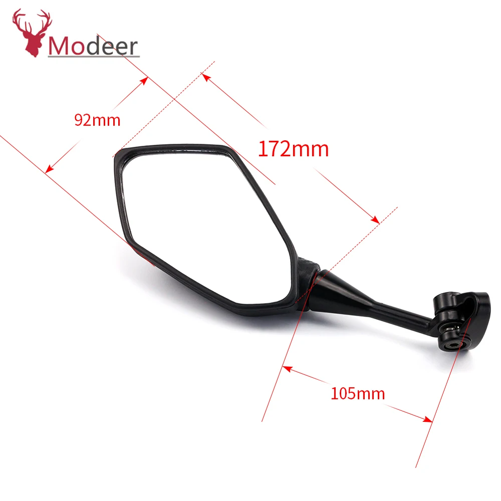 For Honda CBR900 CBR919 CBR929 CBR954 CBR600RR NINJA400 250 Motorcycle Carbon Fiber Mirrors Racing Sport Bike Rear View Mirror (5)