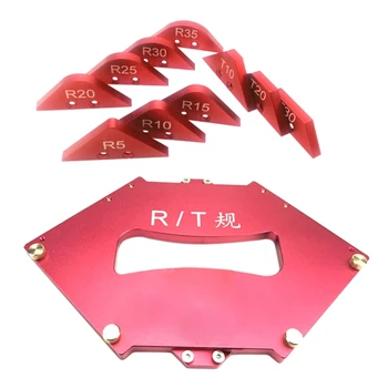 

Woodworking Tools Router Table Corner Trimmer Jig Radius Chamfer Profile Template Kit Rrounded Beveled Trimming Machine