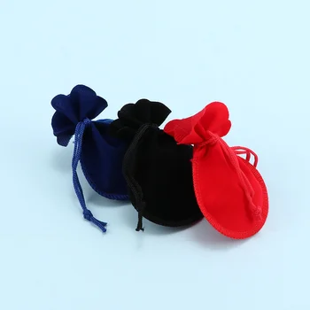 

1/10Pcs 9x7cm Velvet Drawstring Pouches Coin Jewelry Wedding Gift Bag Jewelry Mini Pouches Practical Coin Bag