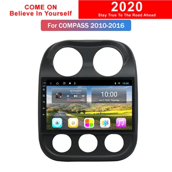 

2G RAM 10.1 Inch Android 9.0 Multimedia For Jeep Compass 2010 Car GPS Navigation Screen Radio Stereo Bluetooth Audio Head Unit