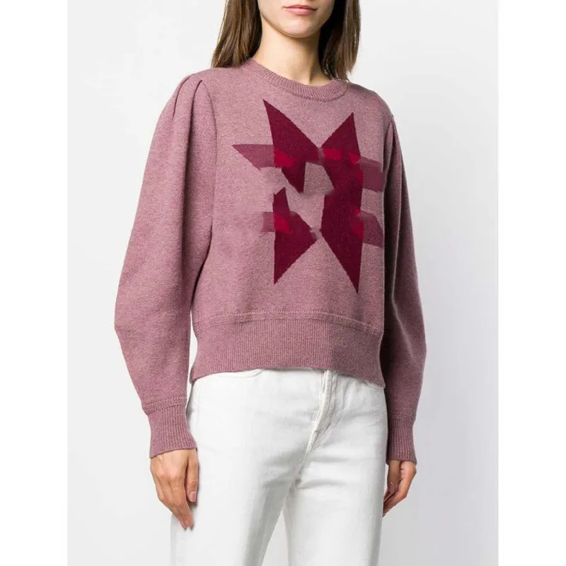 

Women's Knitted Sweater Loose Long Sleeve O-neck Pullovers Lady Sweaters 2019 New Autumn and Winter