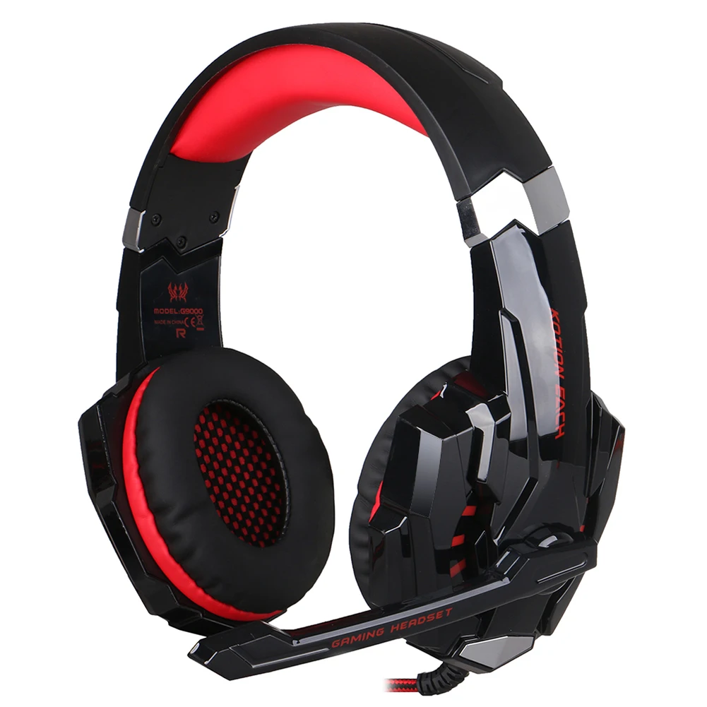 

For G9000 Gaming Over-Ear Headphones 3.5 mm Stereo With Single Span Microphone Leather Material Environmental Noise Isolation