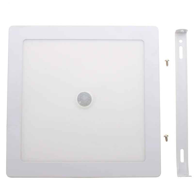 

1pcs AC85-265V 120LEDs Ceiling Light Body Sensor Square Shape LED Down Light Ceiling Recessed Spot Light White/Warm white