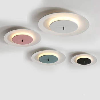 

Modern Simple LED Ceiling Light Nordic Iron Children Living Room Round Ceiling Lamp Bedroom Restaurant Indoor Creative Fixtures