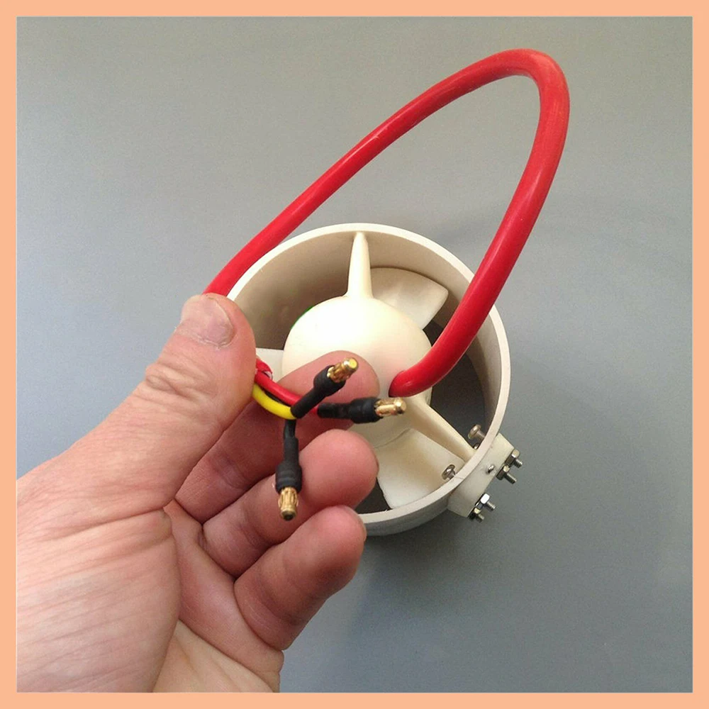 12V Underwater Thruster Brushless Motor Propeller Teil for RC Bait Tug Boat ROV 12V Underwater Thruster Brushless Motor Propeller Teil for RC Bait Tug Boat ROV