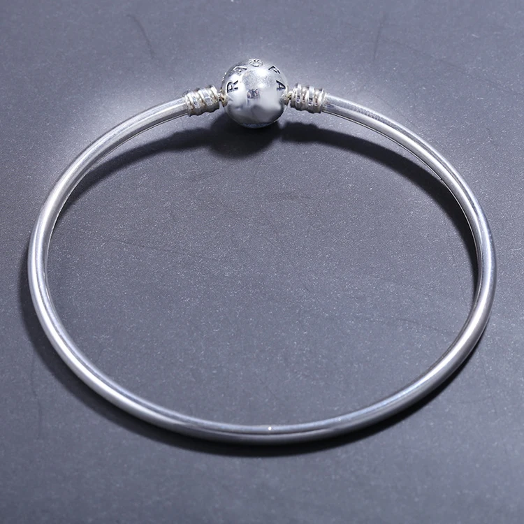Аутентичный стерлингового серебра 925 браслет подходит браслет с бусинами для женщин Роскошные ювелирные изделия