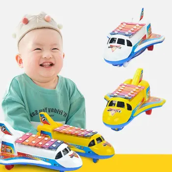 

Baby Early Education Toys Beat Musical Instrument Piano Aircraft Shape Toy