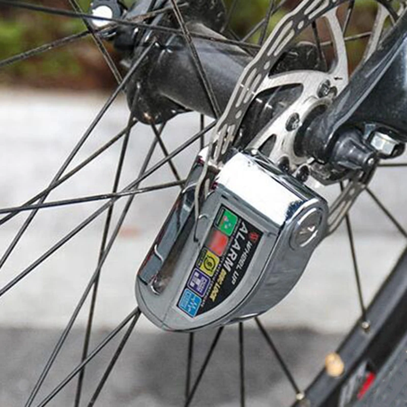 Wheelup MTB велосипед дисковый тормоз замок Электрический скутер Мотоцикл Сигнализация Противоугонная 6 мм Блокировка пространства мотоциклы