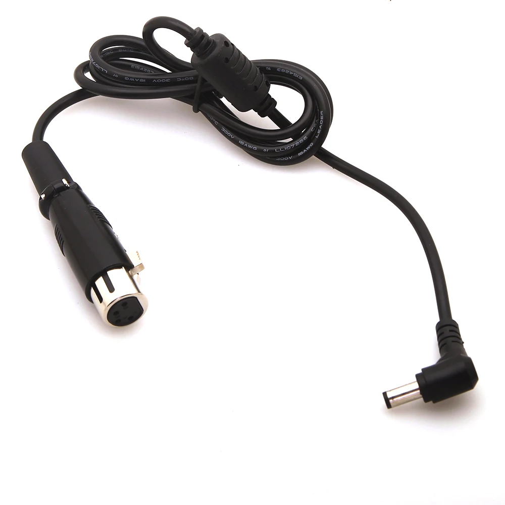 DC 5,5*2,5 мм до 4Pin XLR для женщин кабель C разъемом постоянного тока для видеокамеры L = 1,0 м