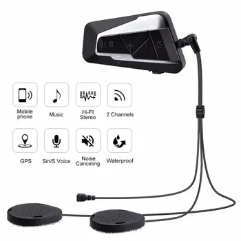 

2pcs T9S Motorcycle Headset 1000M Motorcycle Helmet Walkie Talkie Microphone Motorcycle Walkie Talkie System
