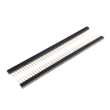 

5pcs 1x40P Single Row 40 Pin 2.0 mm Round Female Pin Header gold plated machined SIP 1x40 Pin IC Socket 3.0 Amps