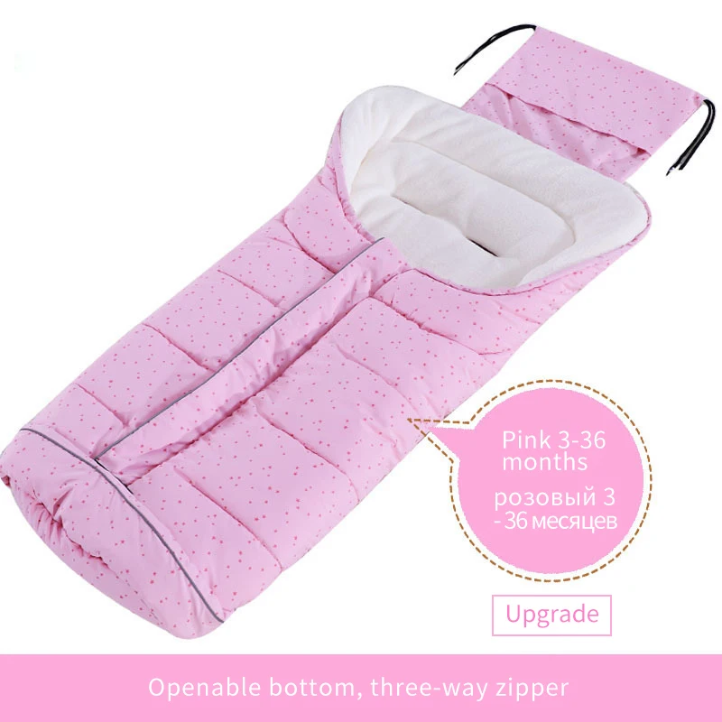 Baby Solid Color Sleeping Bag Out Quilt Pure Cotton Blanket Inspissate Dota Go-cart | Мать и ребенок