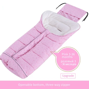 

Baby Solid Color Sleeping Bag Out Quilt Pure Cotton Blanket Inspissate Baby Sleeping Bag Dota Quilt Go-cart Sleeping Bag