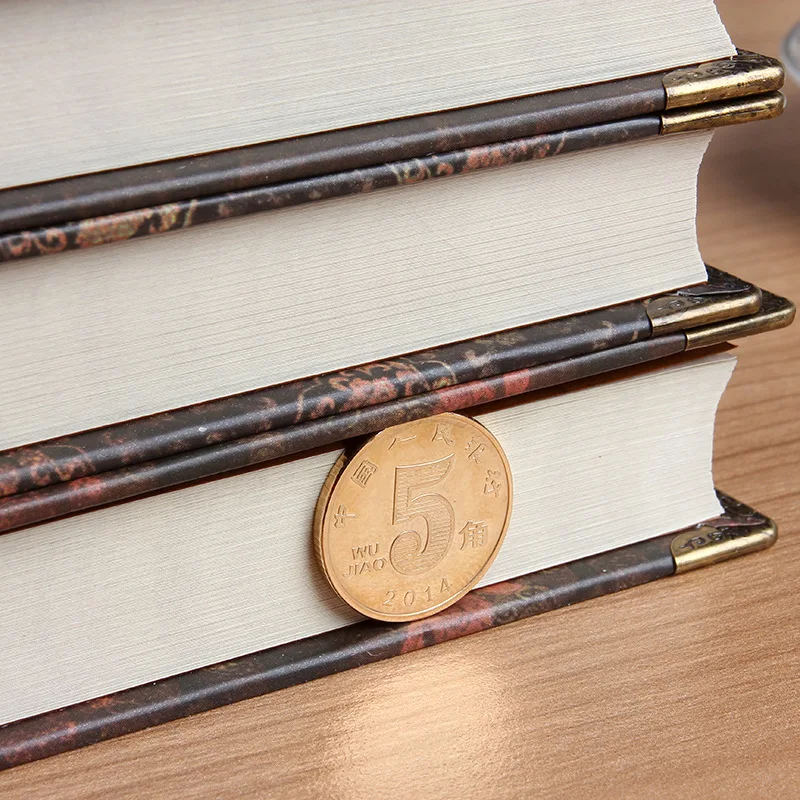 32K Retro Vintage Notebook Handcover Flower Europe Classic Book with Metal Corner Planner Journal Traveler Notepad 32K Retro Vintage Notebook Handcover Flower Europe Classic Book with Metal Corner Planner Journal Traveler Notepad